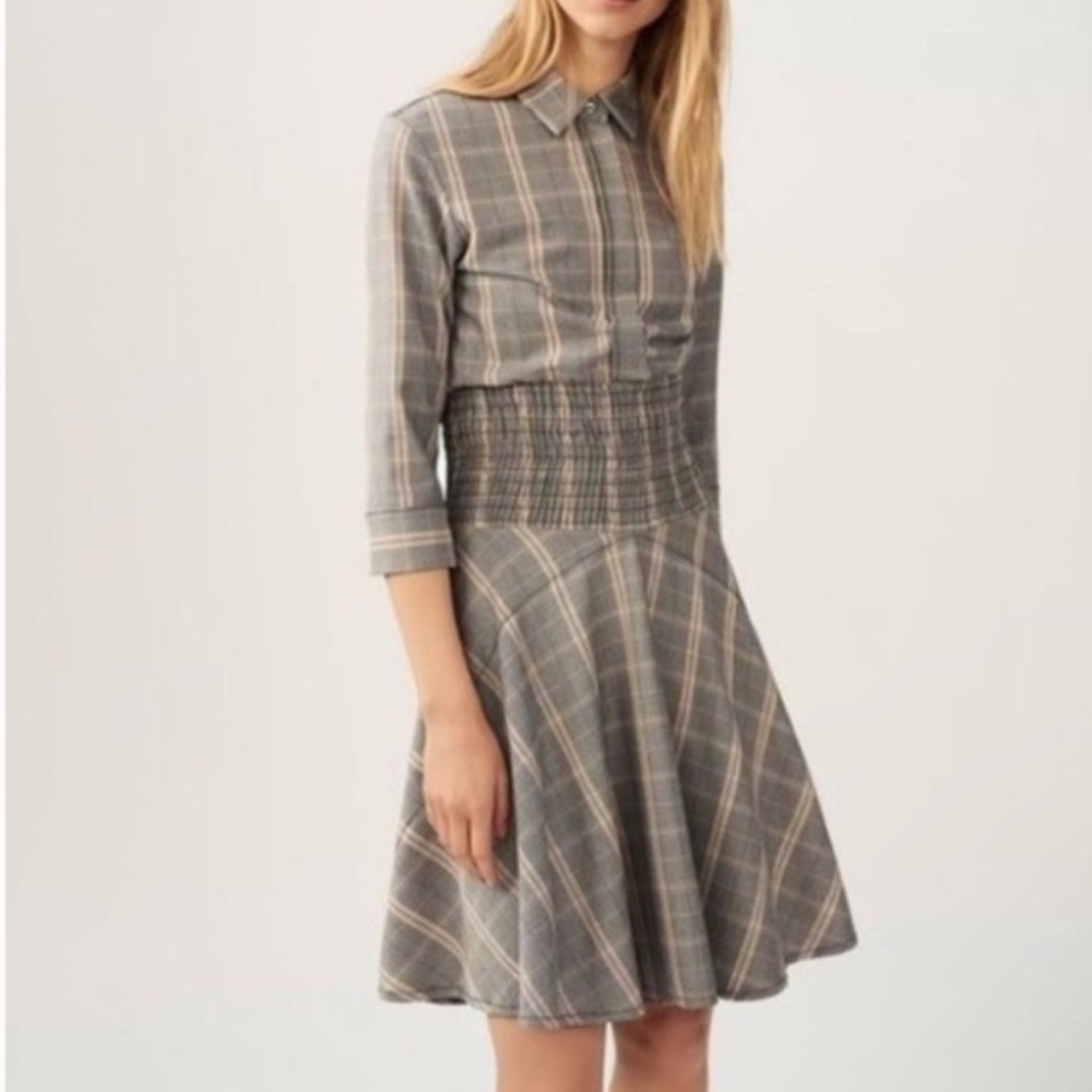 Maje Plaid Resha Dress Size 1